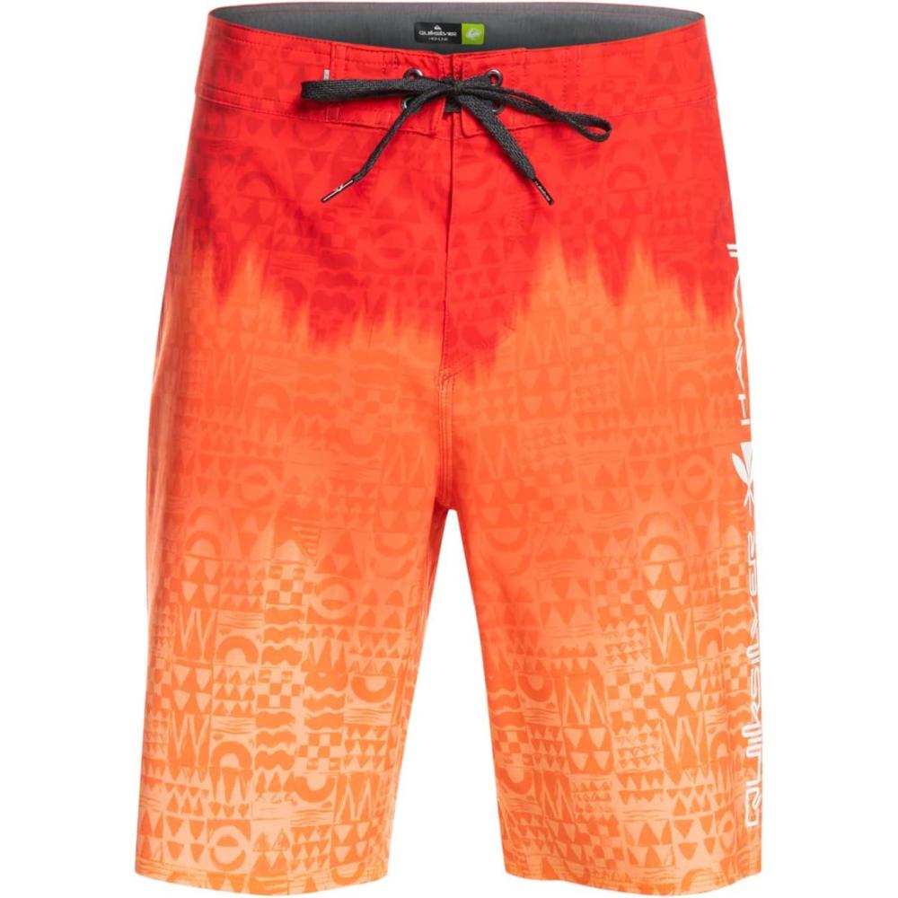 imageQuiksilver Mens Everyday 20quot Board ShortsHigh Risk Red Hi Homegrown Faded