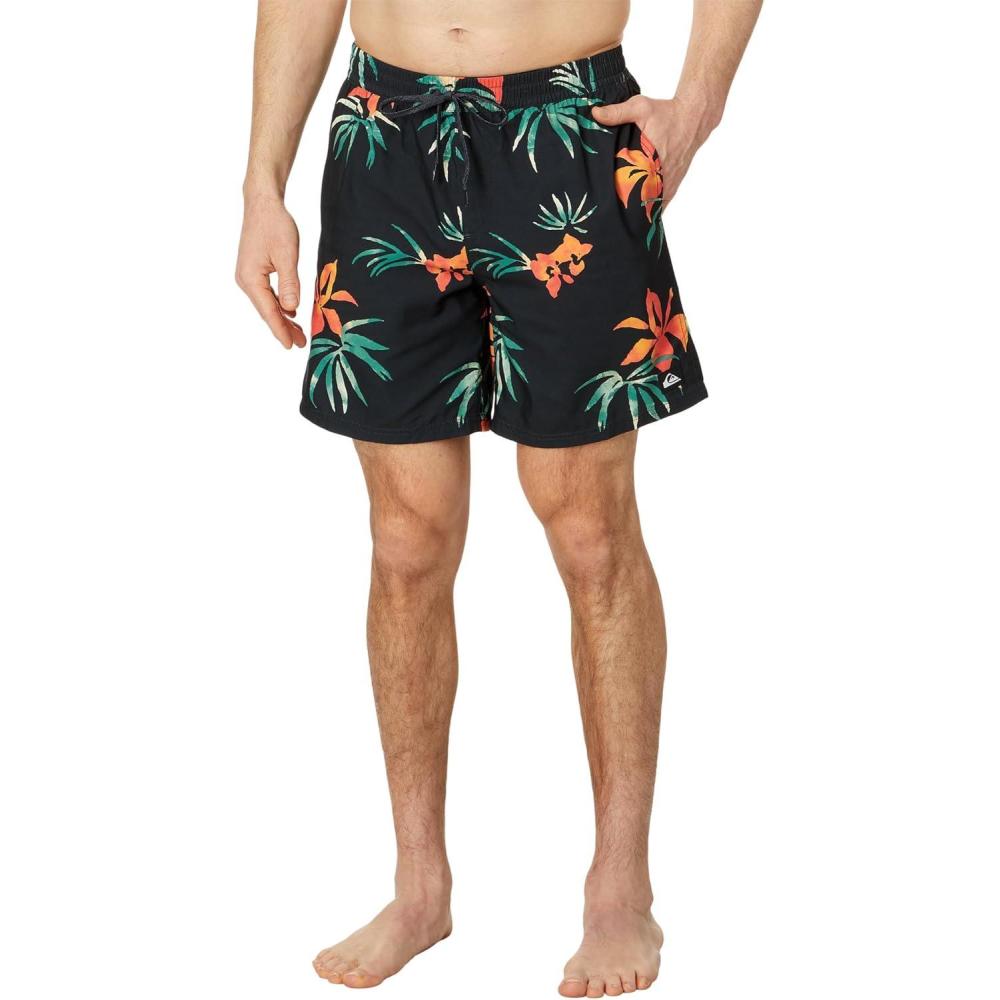 imageQuiksilver Mens Everyday Patriot Volley 17 Volley Swim Trunk Bathing SuitBoard ShortsBlack 241