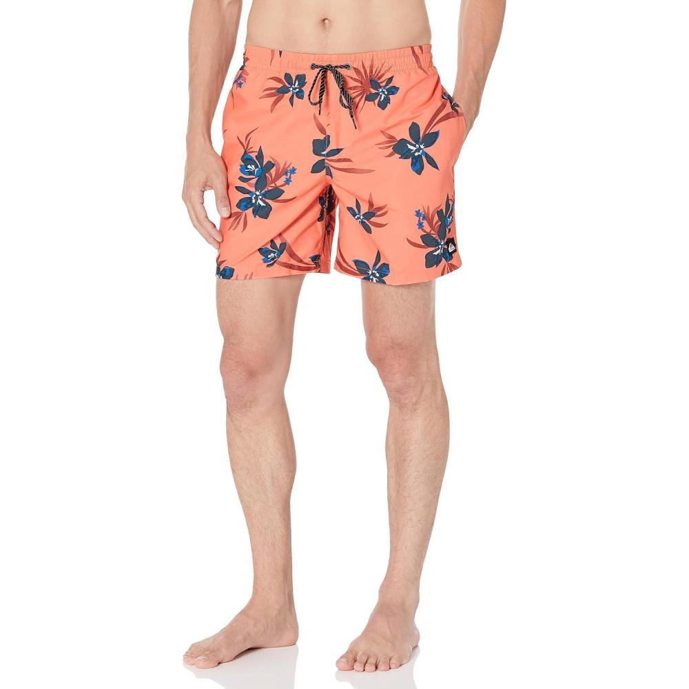 imageQuiksilver Mens Everyday Patriot Volley 17 Volley Swim Trunk Bathing SuitBoard ShortsFresh Salmon