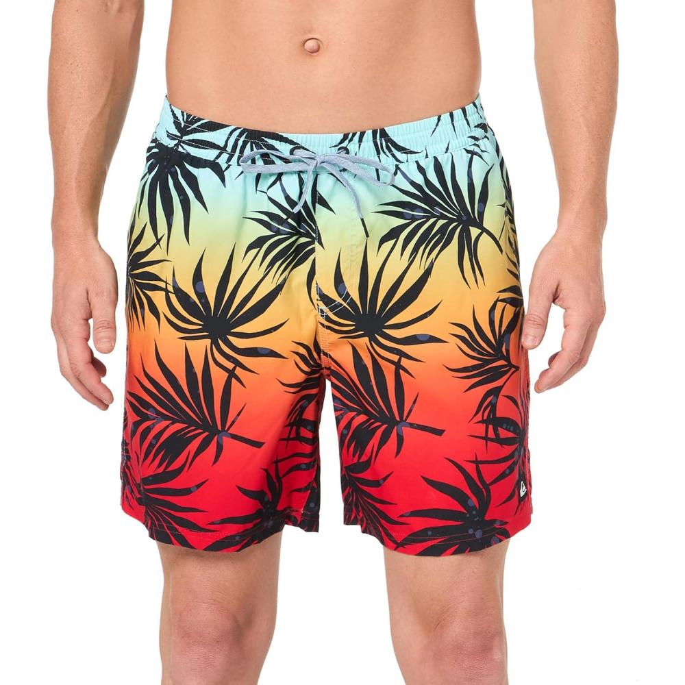 imageQuiksilver Mens Everyday Patriot Volley 17 Volley Swim Trunk Bathing SuitBoard ShortsHigh Risk Red 241