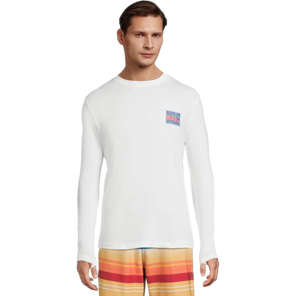imageQuiksilver Mens Everyday Surf Tee Long Sleeve Surf TeeBright White