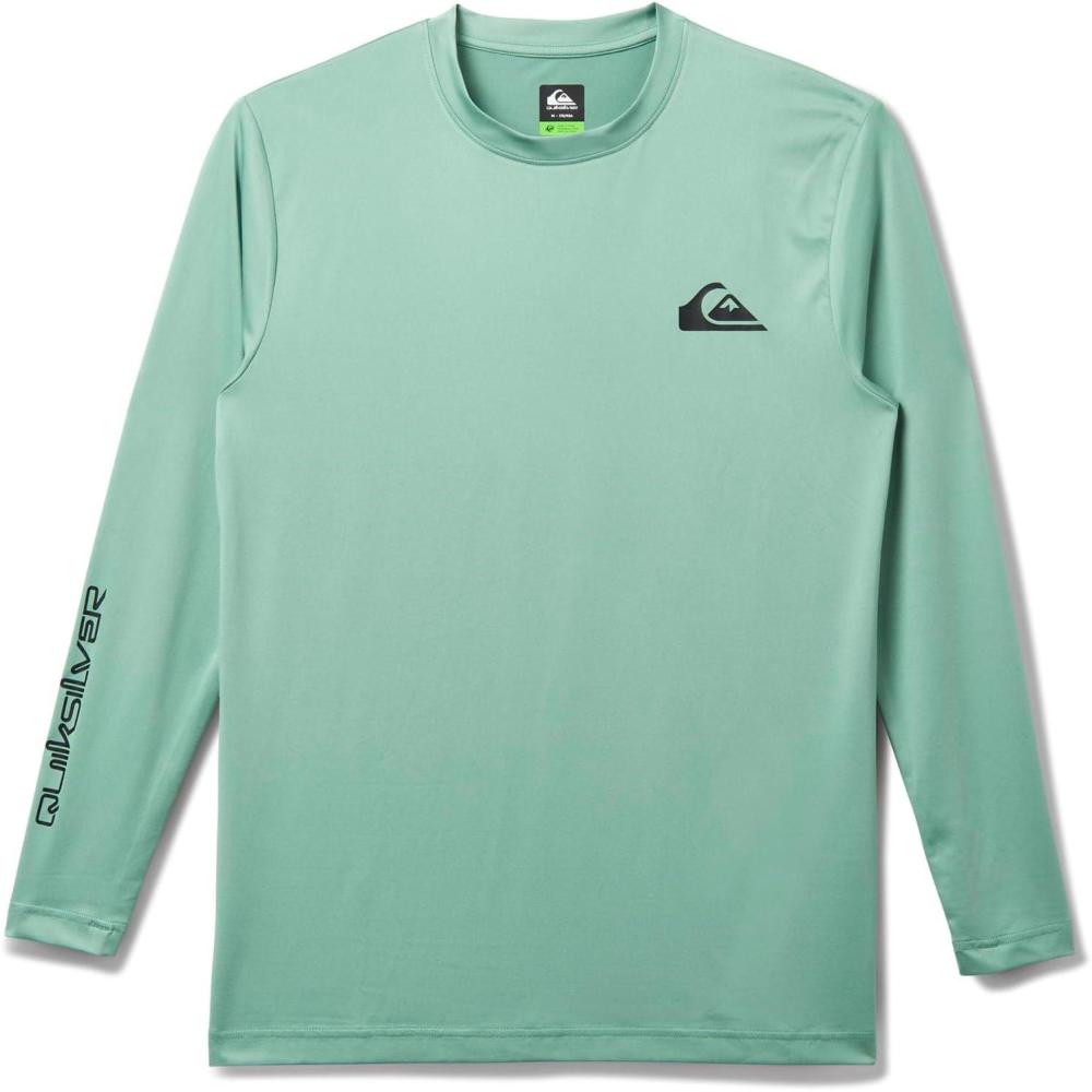 imageQuiksilver Mens Everyday Surf Tee Long Sleeve Surf TeeGranite Green