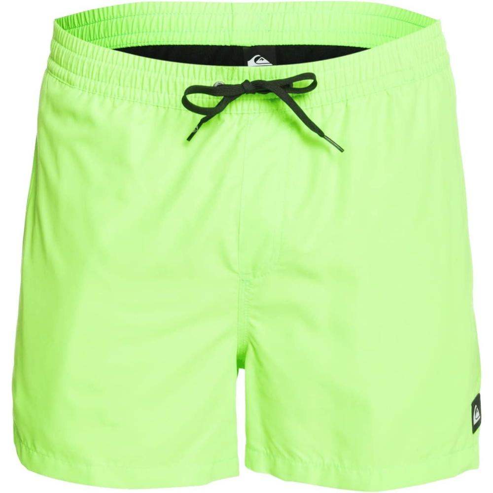 imageQuiksilver Mens Everyday Volley 15 Inch Elastic Waist Boardshort Swim TrunkGreen Gecko