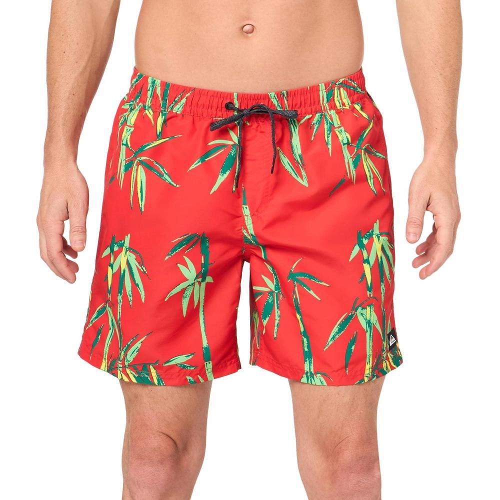 imageQuiksilver Mens Quiksilver Mens Remade Mix 17 Volley Boardshort Swim TrunkHigh Risk Red 241