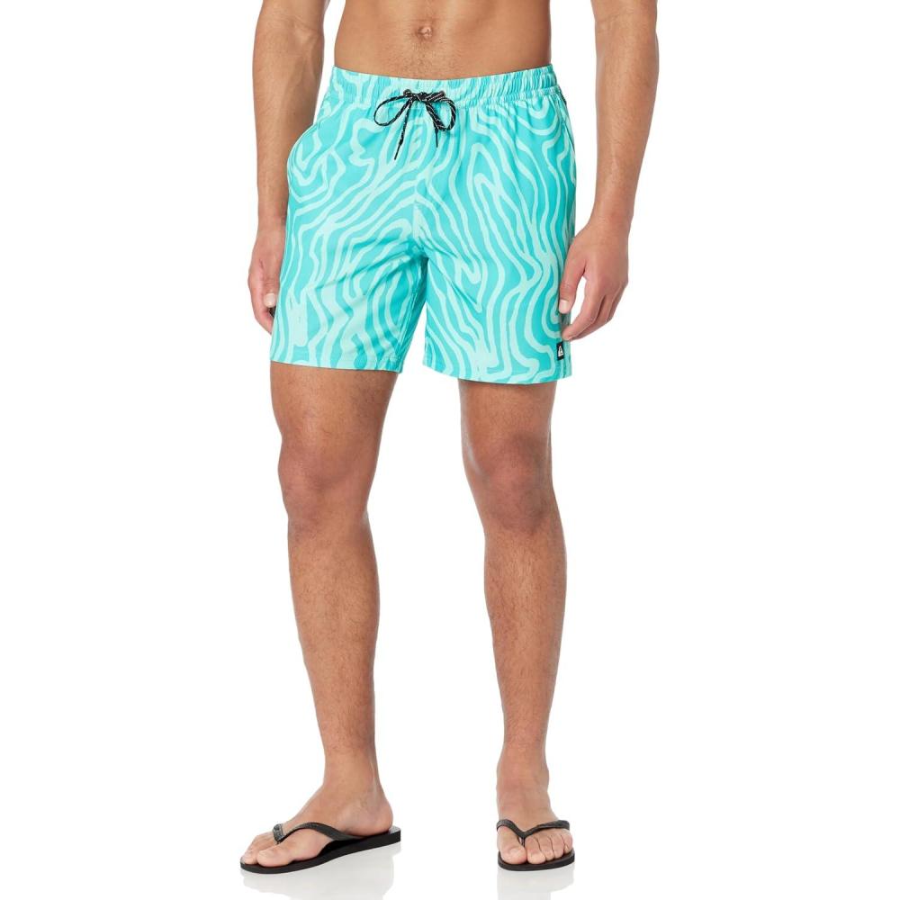 imageQuiksilver Mens Quiksilver Mens Surfsilk Mix 17 Volley Boardshort Swim TrunkMarine Blue 241