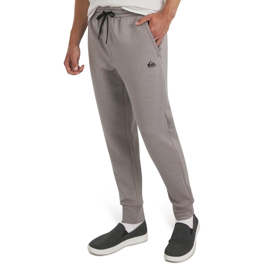 imageQuiksilver Mens Regular Fit Active Performance Heavyweight Jacquard Mesh and Polar Fleece Jogger Pants SXLAlloy