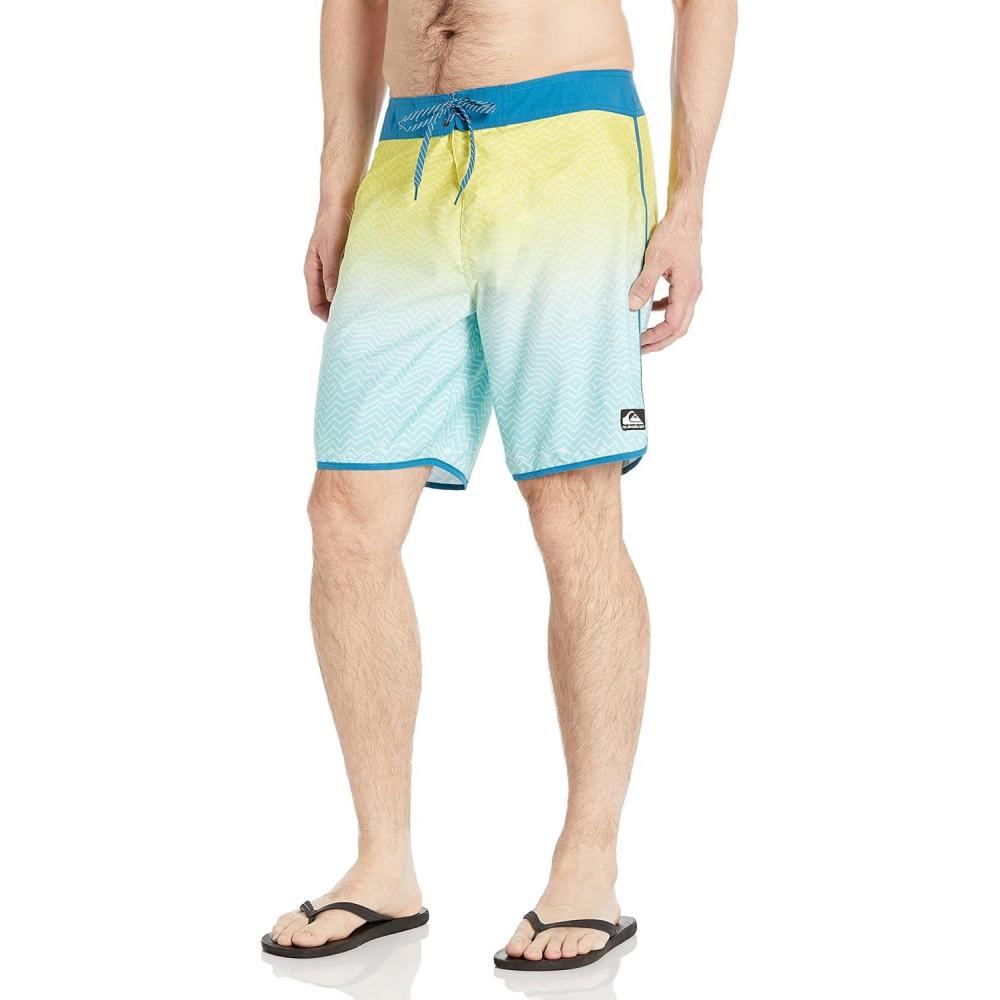 imageQuiksilver Mens Standard Highlite Scallop 19 Boardshort Swim TrunkButtercup