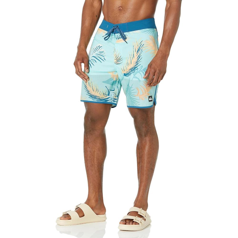 imageQuiksilver Mens Standard Highlite Scallop 19 Boardshort Swim TrunkMaroccan Blue
