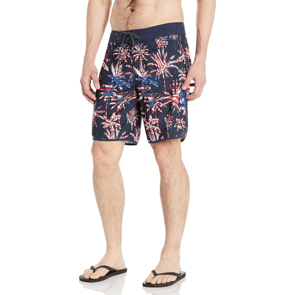imageQuiksilver Mens Standard Highlite Scallop 19 Boardshort Swim TrunkNavy Blazer