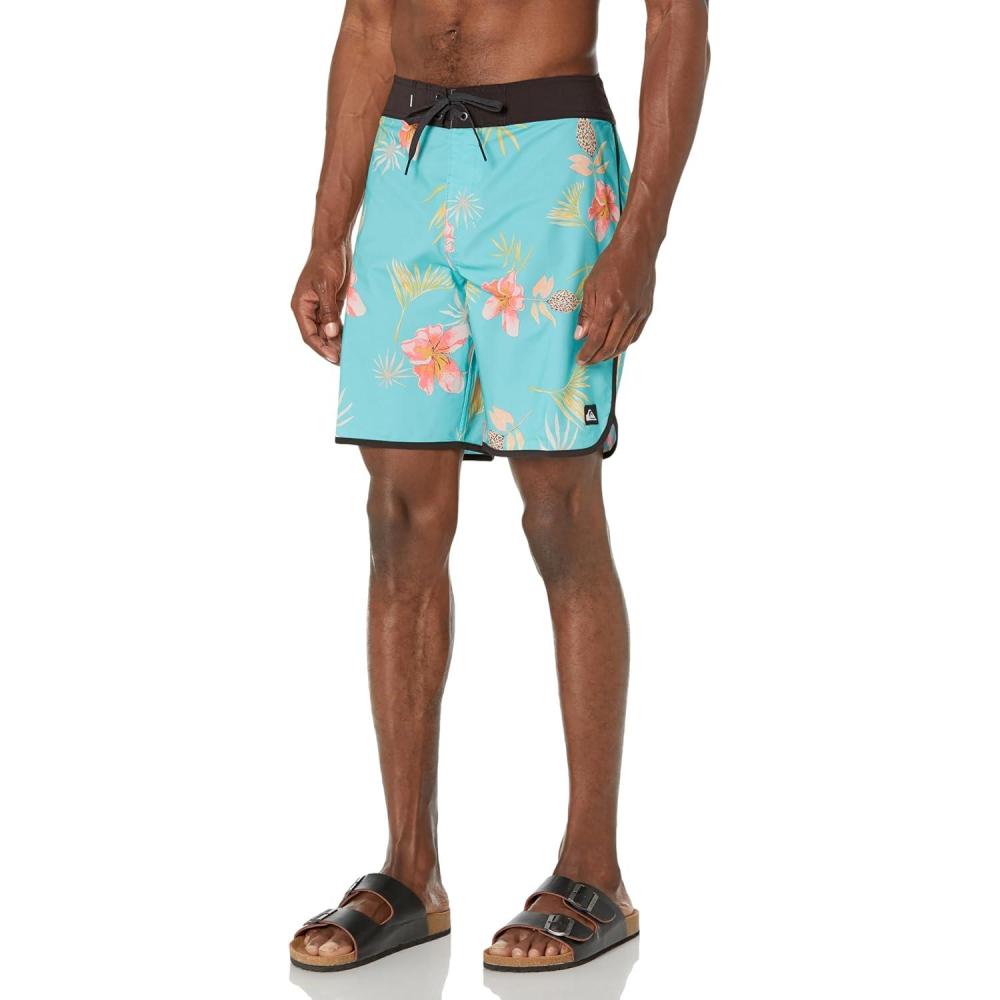 imageQuiksilver Mens Standard Surfsilk Scallop 19 Boardshort Swim TrunkBlue Radiance 234