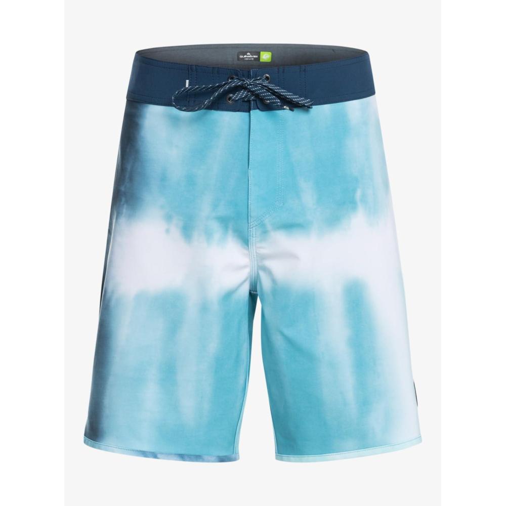 imageQuiksilver Mens Standard Surfsilk Scallop 19 Boardshort Swim TrunkDelph Blue