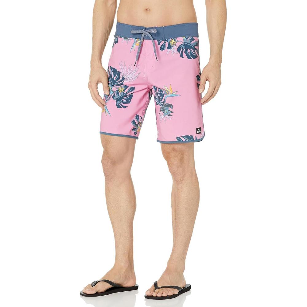 imageQuiksilver Mens Standard Surfsilk Scallop 19 Boardshort Swim TrunkMoonlite Mauve