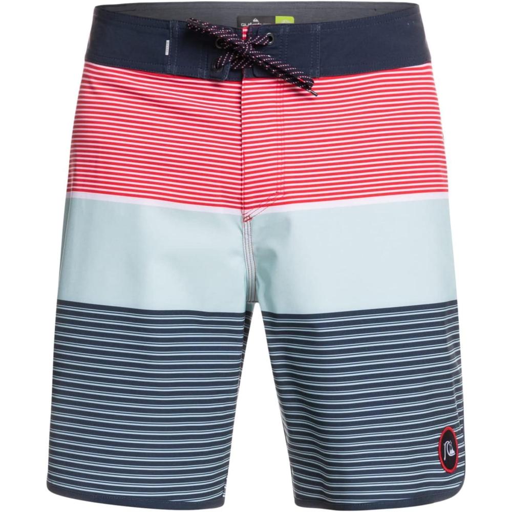 imageQuiksilver Mens Standard Surfsilk Tijuana 19 Boardshort Swim TrunkHigh Risk Red