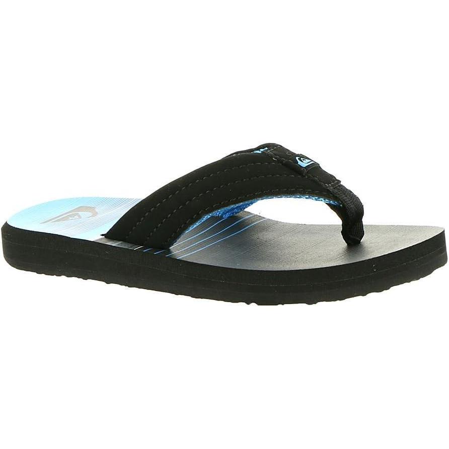 imageQuiksilver Youth Monkey Wrench Flip Flop Sandal Little KidBig KidBlackBlackBlue