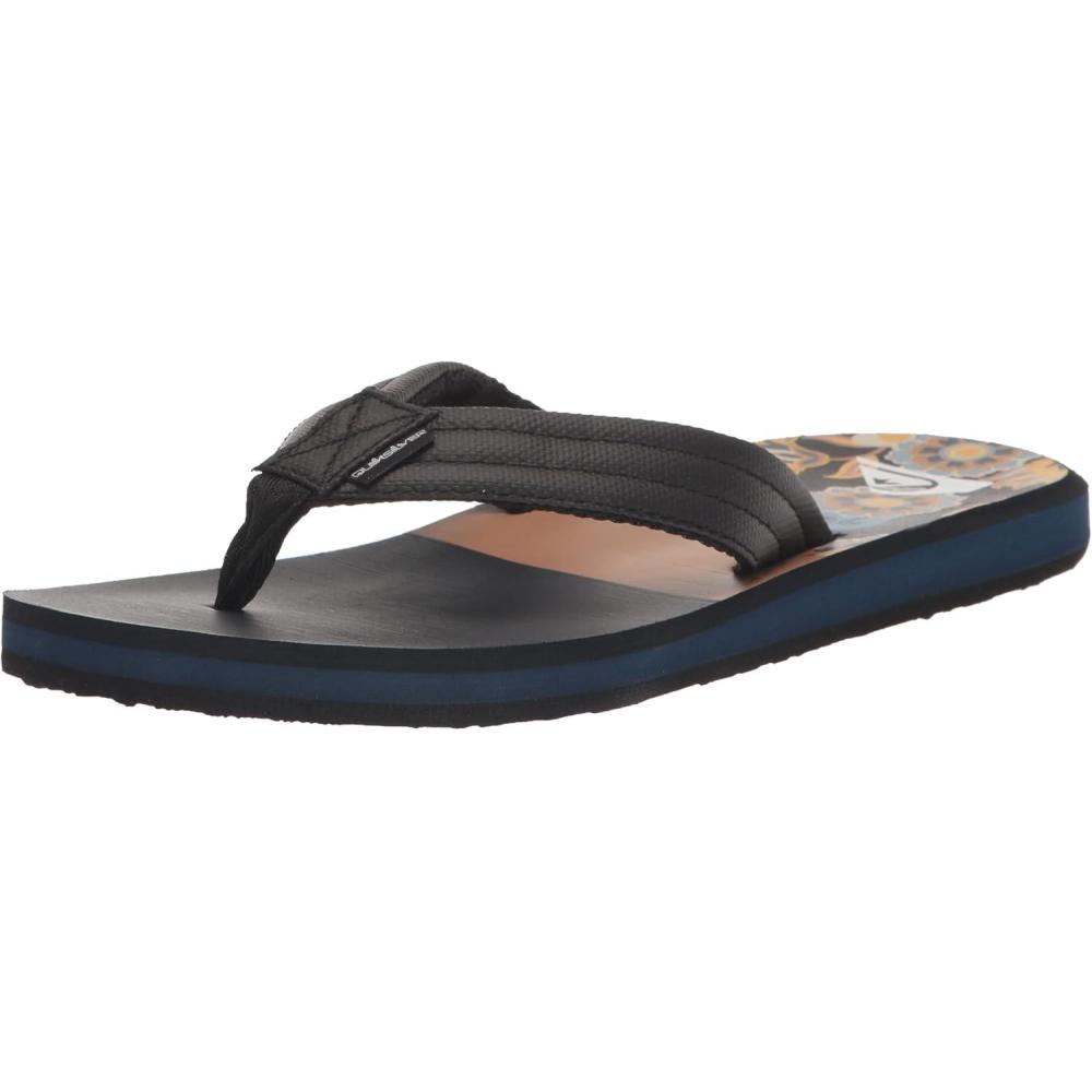 imageQuiksilver mens Carver Print Flip Flop SandalBrown 1