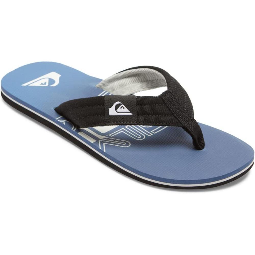 imageQuiksilver mens Quiksilver Mens Molokai Layback Ii 3 Point Flip Flop SandalBlue White and Blue