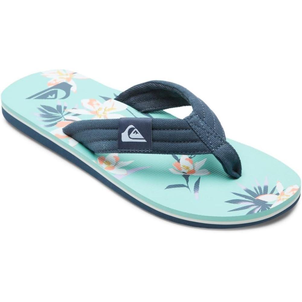 imageQuiksilver mens Quiksilver Mens Molokai Layback Ii 3 Point Flip Flop SandalBlue Blue Green