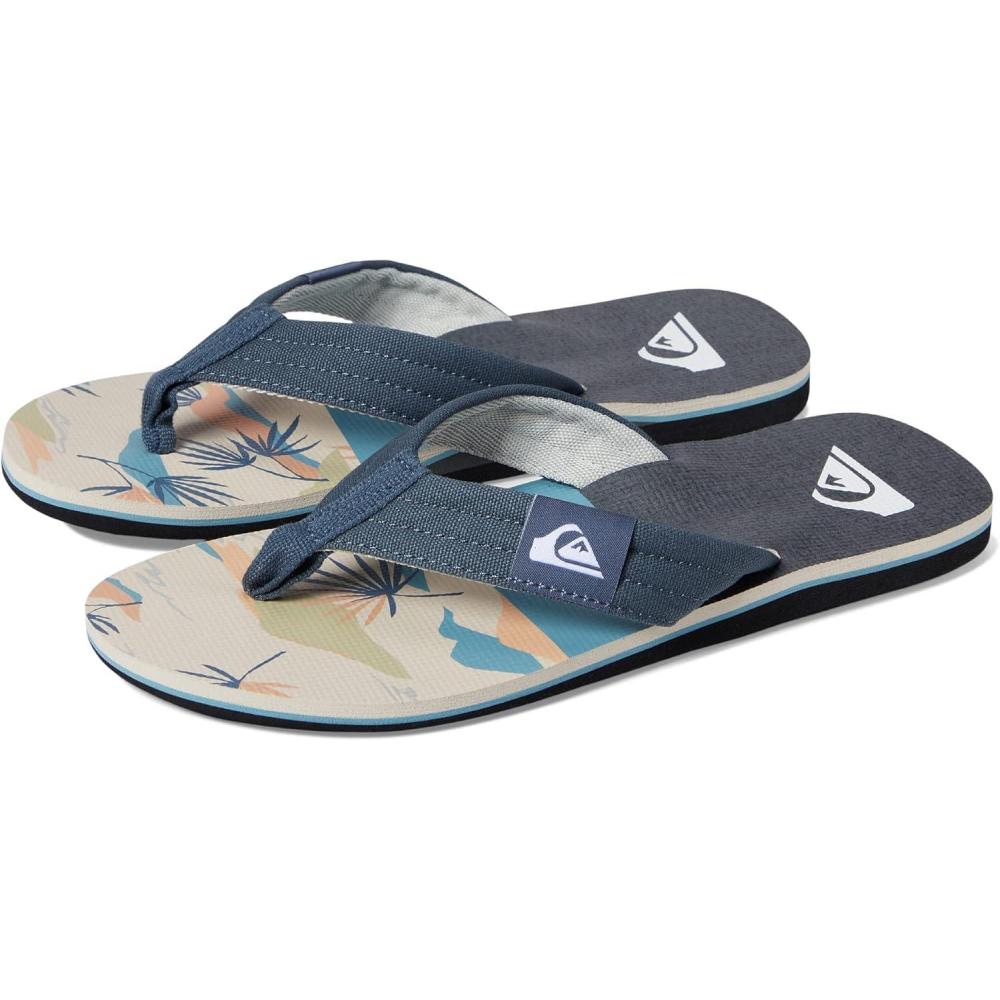 imageQuiksilver mens Quiksilver Mens Molokai Layback Ii 3 Point Flip Flop SandalGreyGreyWhite