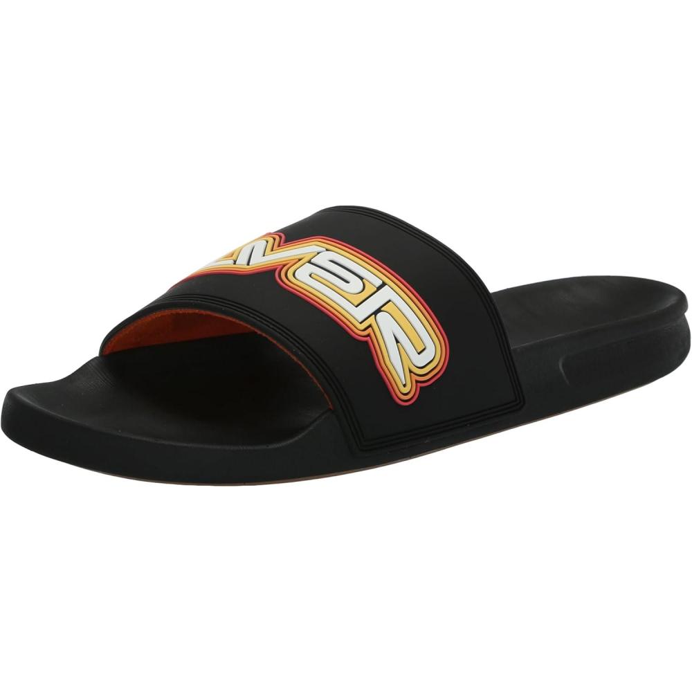 imageQuiksilver mens Quiksilver Mens Rivi Wordmark II Slide SandalBlack 2 241