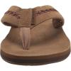 Quiksilver mens Quiksilver Men’s Carver Leather Flip Flop Sandal(Tan 1)
