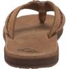 Quiksilver mens Quiksilver Men’s Carver Leather Flip Flop Sandal(Tan 1)