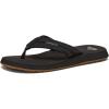 Quiksilver Boys’ Monkey Wrench Flip Flop Sandals(Black/Black/Brown)