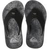 Quiksilver Youth Monkey Wrench Flip Flop Sandal (Little Kid/Big Kid)(Black/Grey/Black)