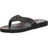 Quiksilver mens Carver Print Flip Flop Sandals(Black 3)