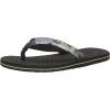 Quiksilver mens Lanai 3 Point Sandal Flip-flop(Black 1)