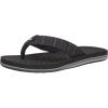 Quiksilver mens Lanai 3 Point Sandal Flip-flop(Black 4)