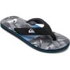 Quiksilver mens Quiksilver Men’s Molokai Layback Ii 3 Point Flip Flop Sandal(Black/Grey)