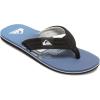 Quiksilver mens Quiksilver Men’s Molokai Layback Ii 3 Point Flip Flop Sandal(Blue  White and Blue)