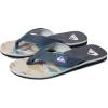 Quiksilver mens Quiksilver Men’s Molokai Layback Ii 3 Point Flip Flop Sandal(Grey/Grey/White)