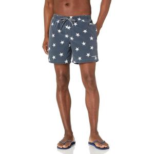 Quiksilver Mens 17 Inch Elastic Waist Swim Trunk Bathing Suit Short(Navy Blazer Eqyjv03691)