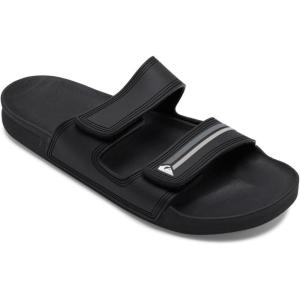 Quiksilver Men’s Flip Flop Sandal(Black Grey Black)