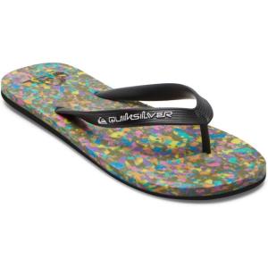 Quiksilver Men’s Flip-Flop Sandal(Black Blue Black)