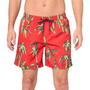 Quiksilver Mens Quiksilver Men’s Remade Mix 17 Volley Boardshort Swim Trunk(High Risk Red 241)