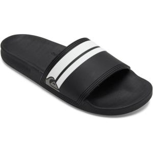 Quiksilver Men’s Rivi Slide Sandal Open Toe, Black Black Black White Xkkw, 6