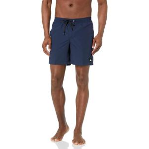 Quiksilver Men’s Solid Elastic Waist Volley Boardshort Swim Trunk Bathing Suit(Navy Blazer)