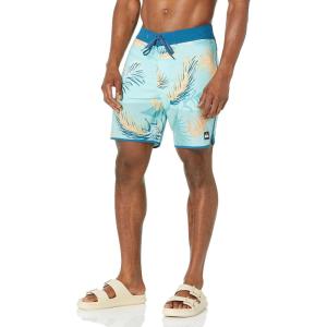 Quiksilver Men’s Standard Highlite Scallop 19 Boardshort Swim Trunk(Maroccan Blue)
