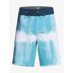 Quiksilver Men’s Standard Surfsilk Scallop 19 Boardshort Swim Trunk(Delph Blue)