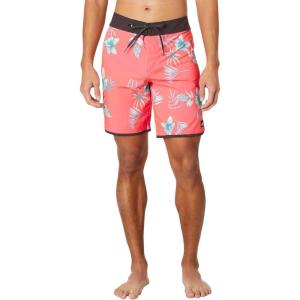 Quiksilver Men’s Standard Surfsilk Scallop 19 Boardshort Swim Trunk(Fiery Coral 234)