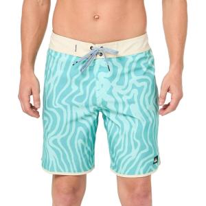 Quiksilver Men’s Standard Surfsilk Scallop 19 Boardshort Swim Trunk(Limpet Shell 241)