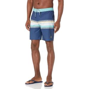 Quiksilver Mens Surfsilk Sun Faded 19 Boardshort Swim Trunk(Navy Blazer)