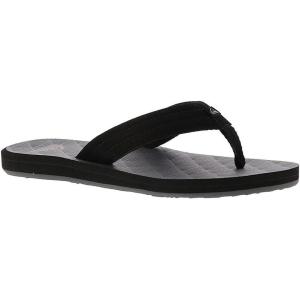 Quiksilver Youth Monkey Wrench Flip Flop Sandal (Little Kid/Big Kid)(Black/Black/Grey)