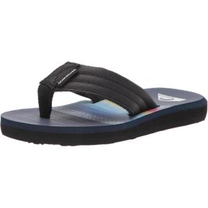Quiksilver Youth Monkey Wrench Flip Flop Sandal (Little Kid/Big Kid)(Blue/Blue/Black Carver Print Youth)