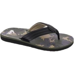 Quiksilver mens Carver Print Sandal(Black/Green/Grey)
