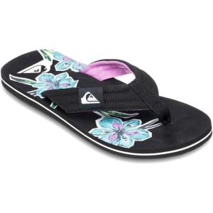 Quiksilver mens Quiksilver Men’s Molokai Layback Ii 3 Point Flip Flop Sandal(Black Backyards)
