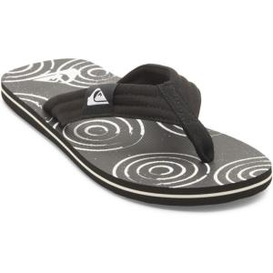 Quiksilver mens Quiksilver Men’s Molokai Layback Ii 3 Point Flip Flop Sandal(Charcoal)