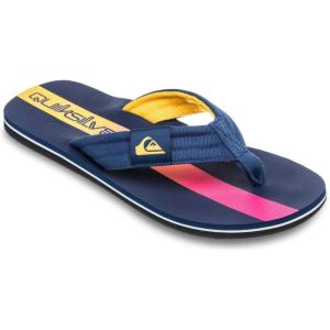 Quiksilver mens Quiksilver Men’s Molokai Layback Ii 3 Point Flip Flop Sandal(Estate Blue)